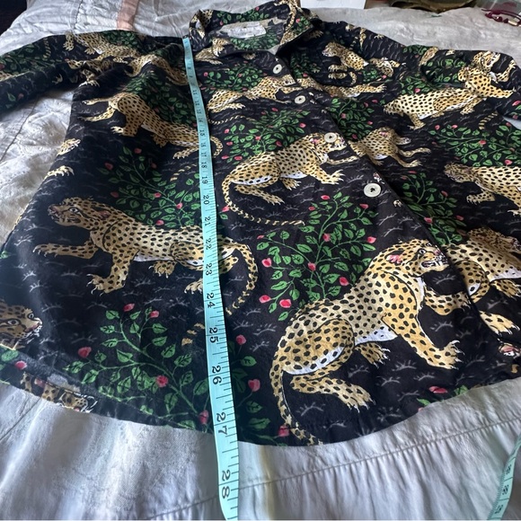 Printfresh Leopard Print Pajama Set with Green and Pink Accents - Picture 6 of 7